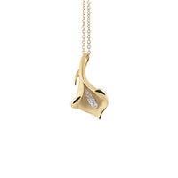 Collana Annamaria Cammilli Donna Calla in Oro giallo Diamante 0.09 Ct GPE0197U - GPE0197U